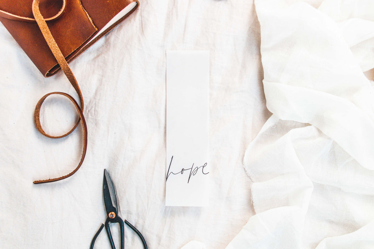 Boho Set of Bookmarks | Vellum Word Bookmark | Bible Verse Journaling | Simple, Beautiful, Cute, Minimalist | Peace, Love, Joy, Hope