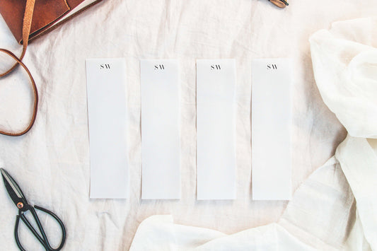 Boho Set of Bookmarks | Vellum Initial Bookmark | Bespoke, Reading, Journaling | Simple, Beautiful, Cute, Minimalist Bookmarks