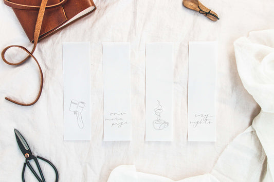 Boho Set of Bookmarks | Vellum Minimalist Booklover Bookmark | Reading, Books, Journaling | Simple, Beautiful, Cute, Minimalist Bookmarks