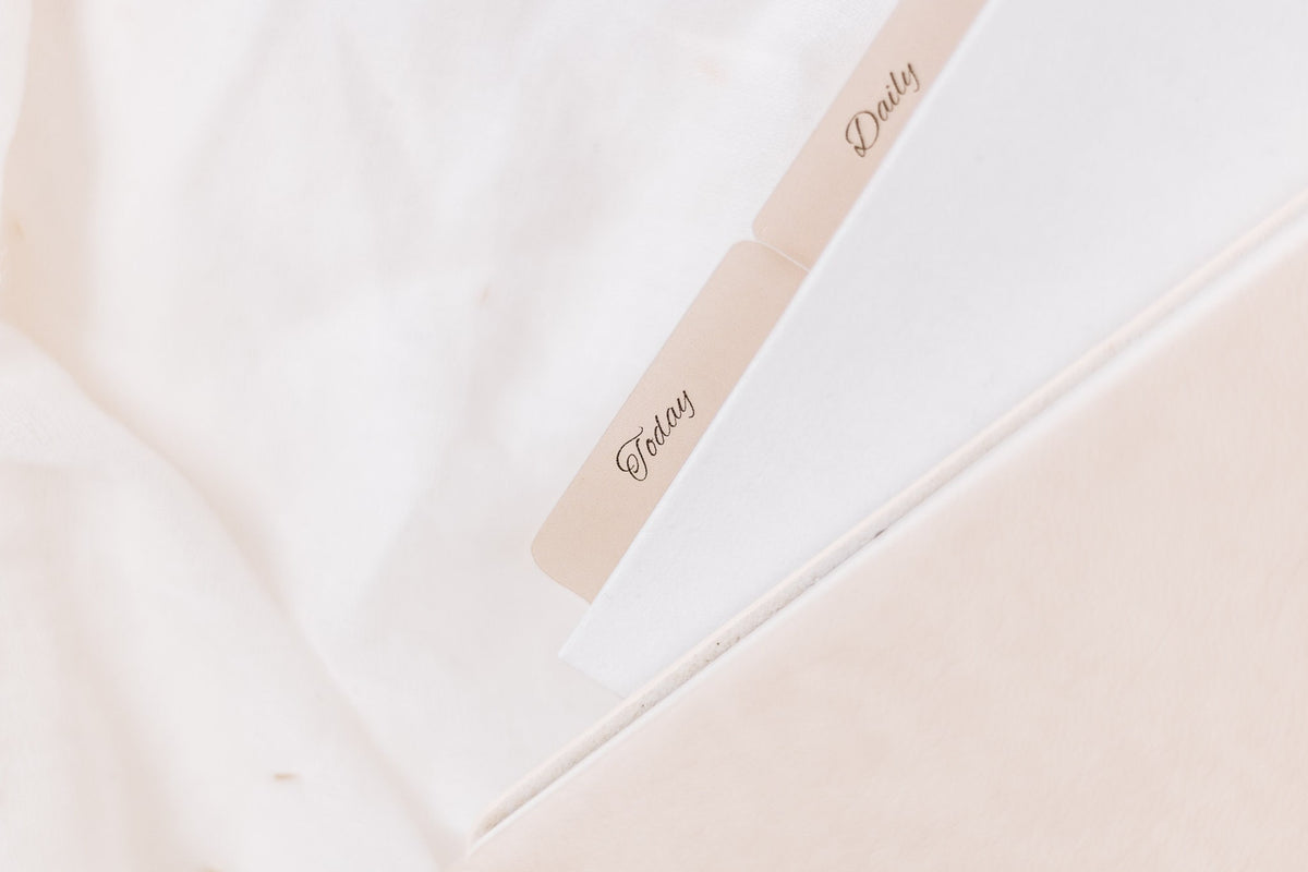 Minimalist Basic Planner Tab Set | Vellum | Beautiful, Simple, Cute Divider Tab Stickers | Translucent Planner Set | Adhesive