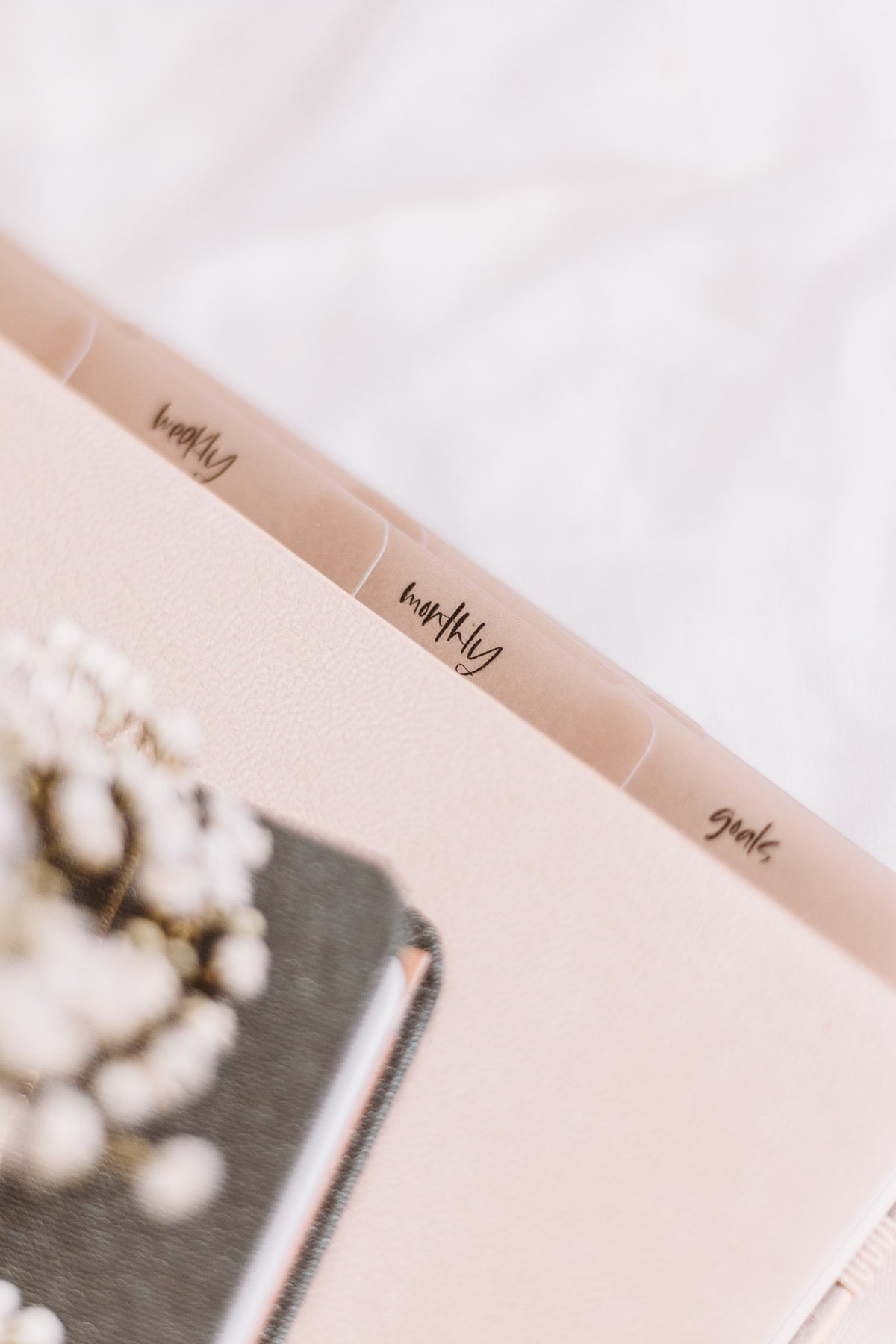 Minimalist Complete Planner Tab Set | Vellum | Beautiful, Simple, Cute Divider Tab Stickers | Translucent Planner Set | Adhesive