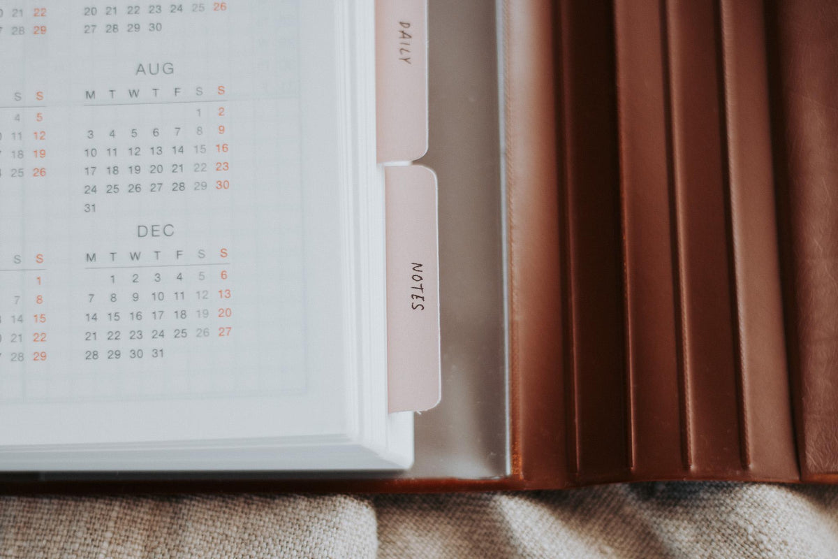 Yearly/Monthly/Weekly/Daily/Notes Tab Stickers | Vellum | Beautiful, Simple, Cute Divider | Clear Planner Stickers | Pairs With Hobonichi