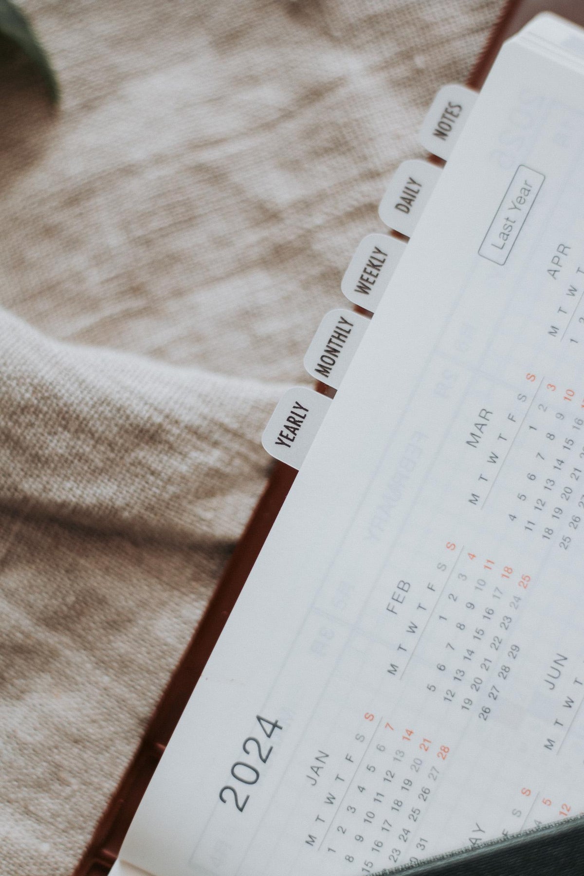 MINI Yearly/Monthly/Weekly/Daily/Notes Tabs | Vellum | Beautiful, Simple, Cute Divider Stickers | Clear Planner Tab| Pair Hobonichi Planners