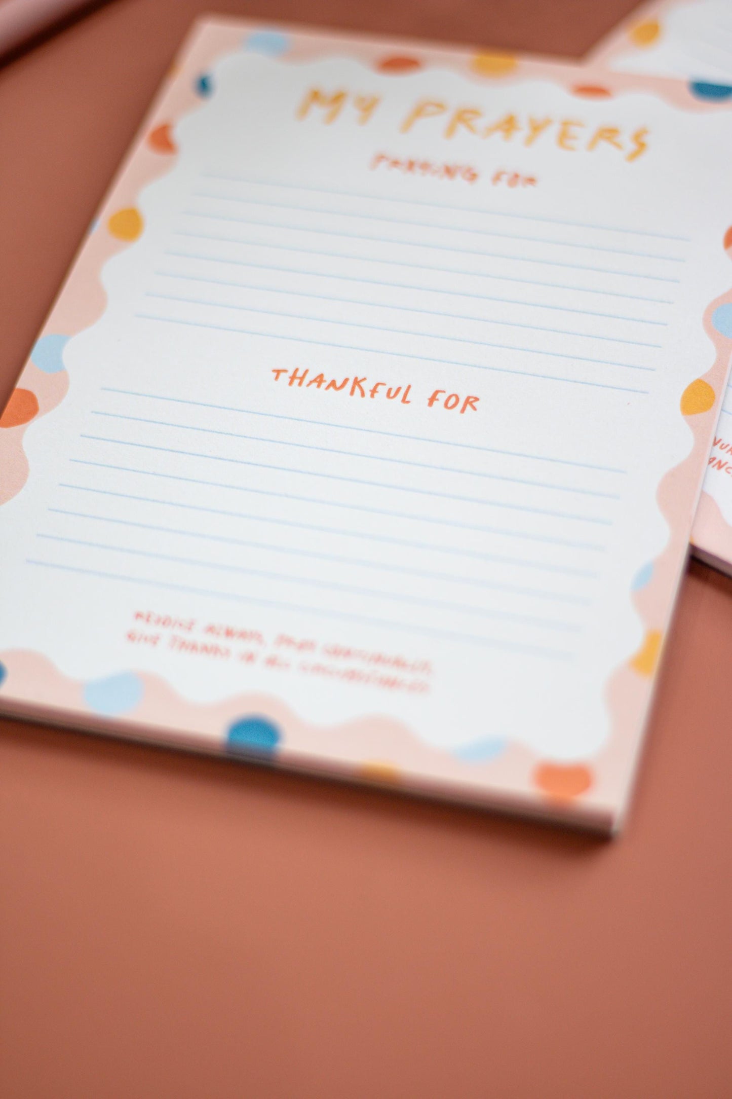 Prayer Notepad | Faith Deskpad For Prayers And Thankfulness | Tear-Off Planner | Fun Easy Prayer Tracker For Daily Intentional Quiet Time