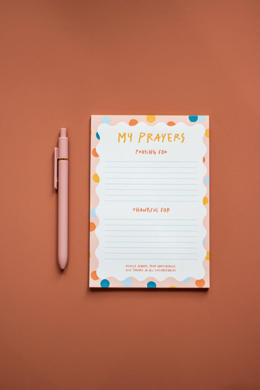 Prayer Notepad | Faith Deskpad For Prayers And Thankfulness | Tear-Off Planner | Fun Easy Prayer Tracker For Daily Intentional Quiet Time