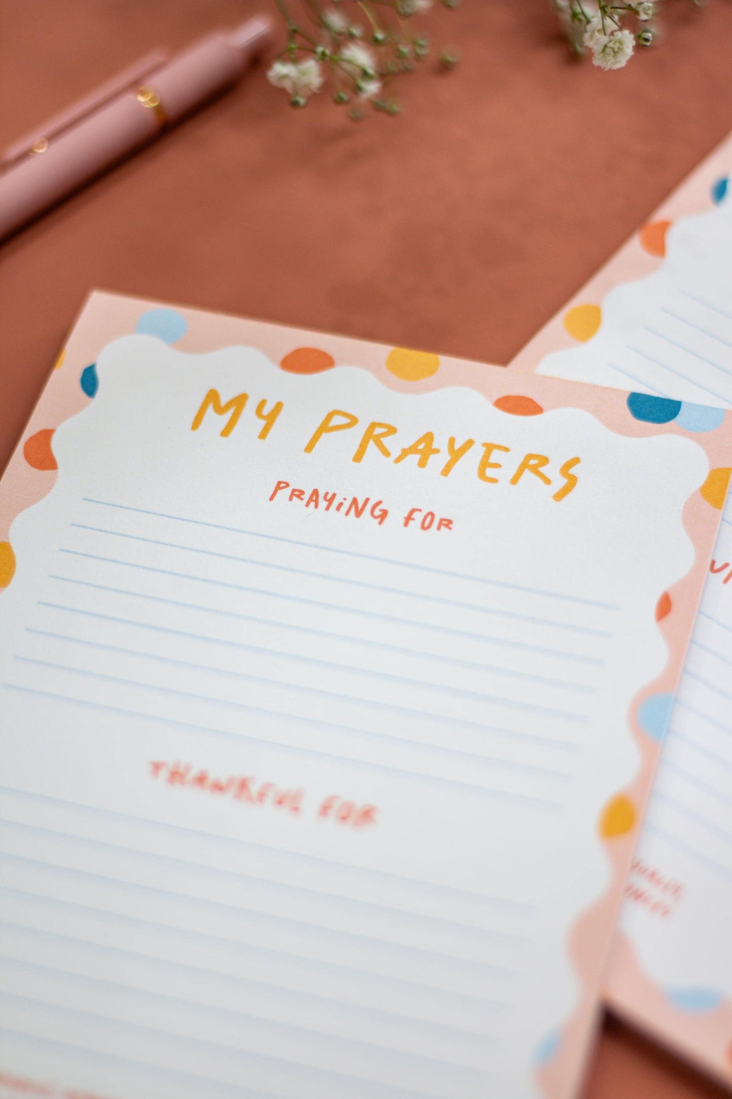 Prayer Notepad | Faith Deskpad For Prayers And Thankfulness | Tear-Off Planner | Fun Easy Prayer Tracker For Daily Intentional Quiet Time