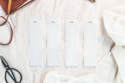 Boho Set of Bookmarks | Custom Initials