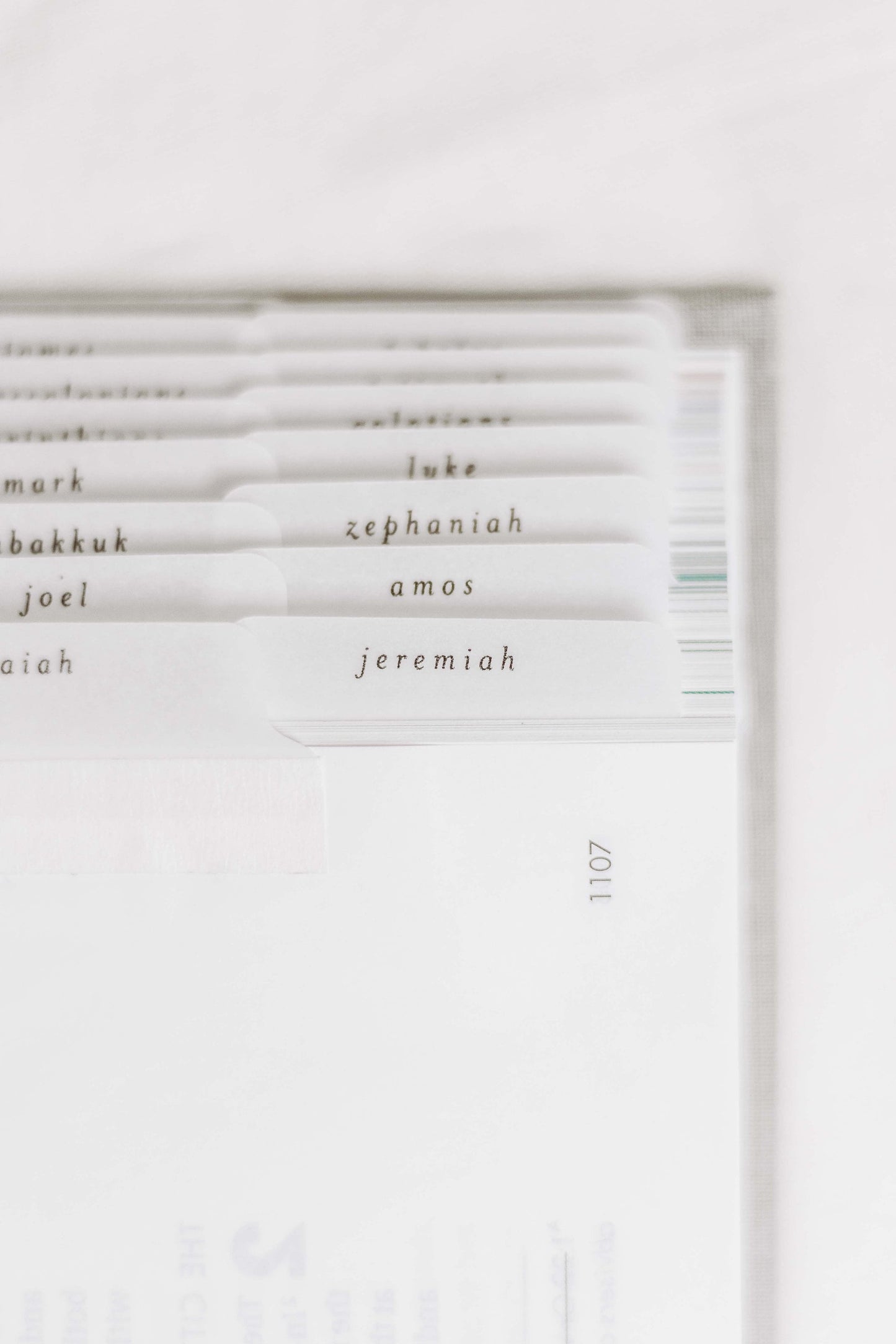 Minimalist Bible Tabs