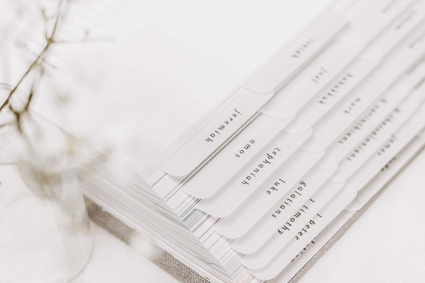 Minimalist Bible Tabs