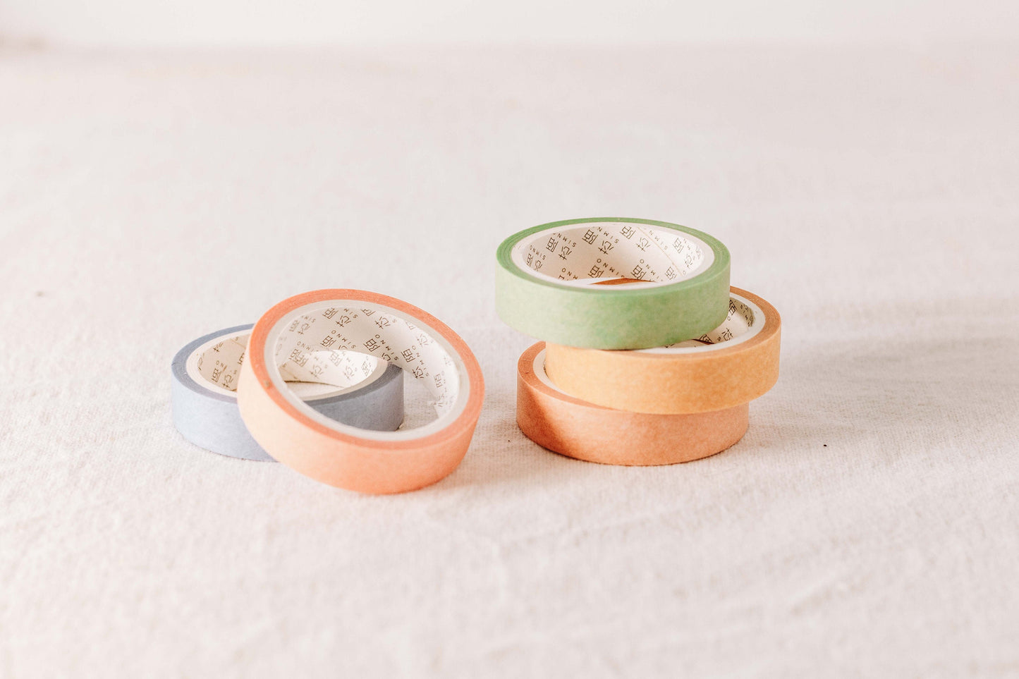 Minimalist Washi Tape Set | Pack of 5 | Fun