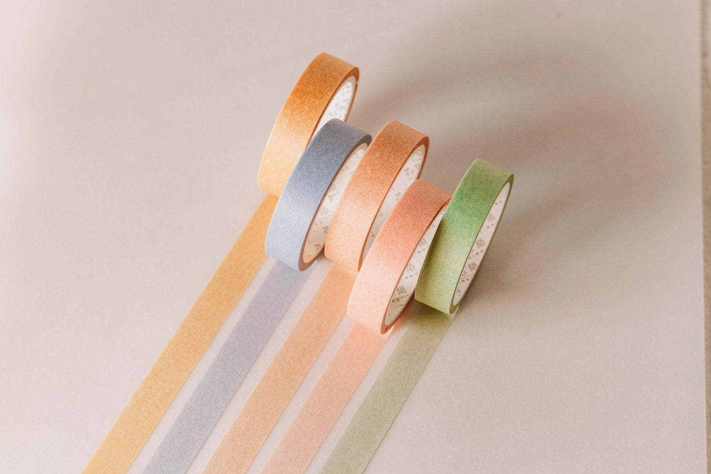 Minimalist Washi Tape Set | Pack of 5 | Fun