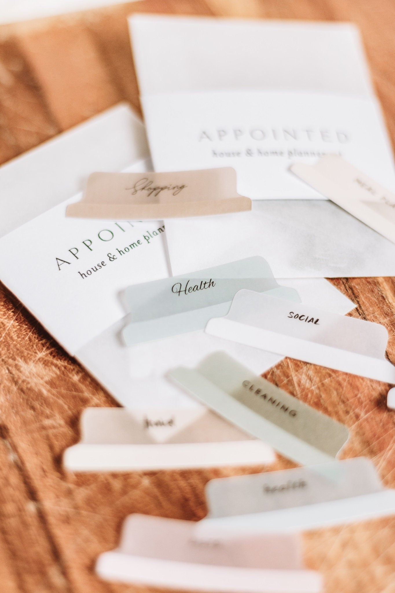 Minimalist 'House & Home' Planner Tabs