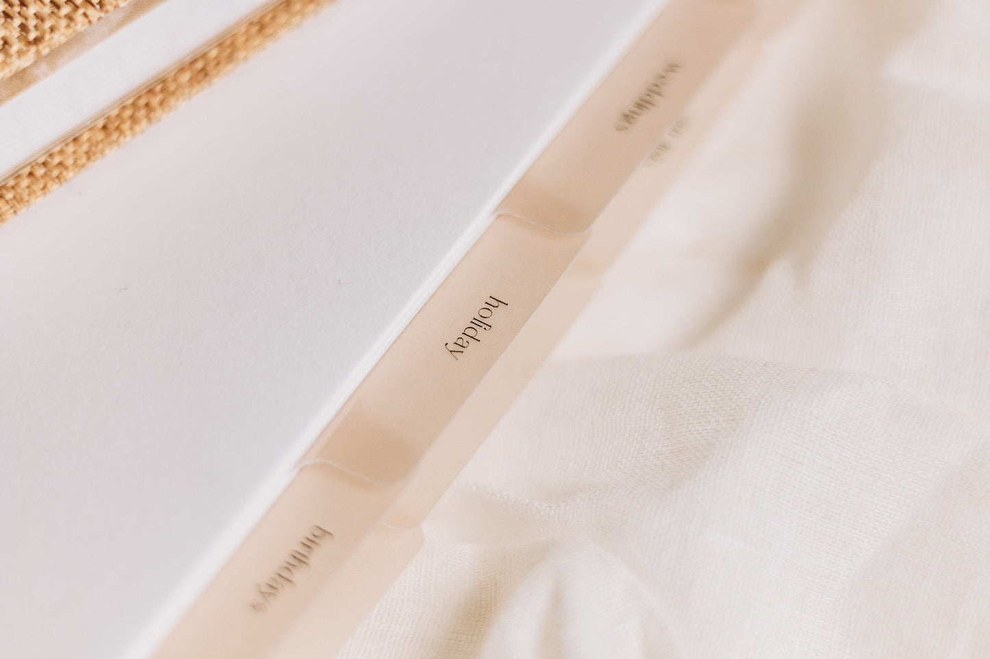 Minimalist 'Special Occasions' Planner Tabs