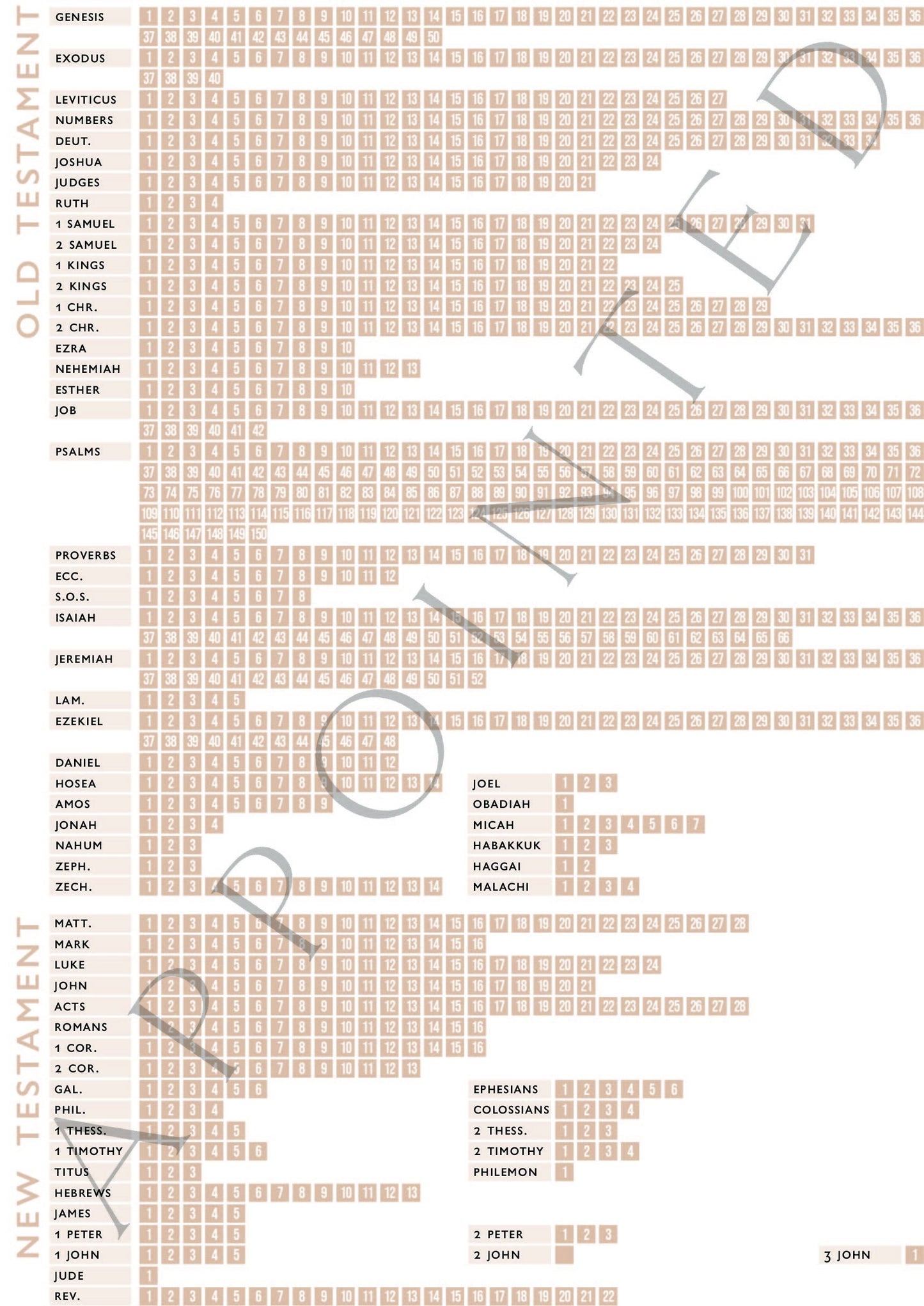 Bible Chapter Ticklist | Printable Reading Plan